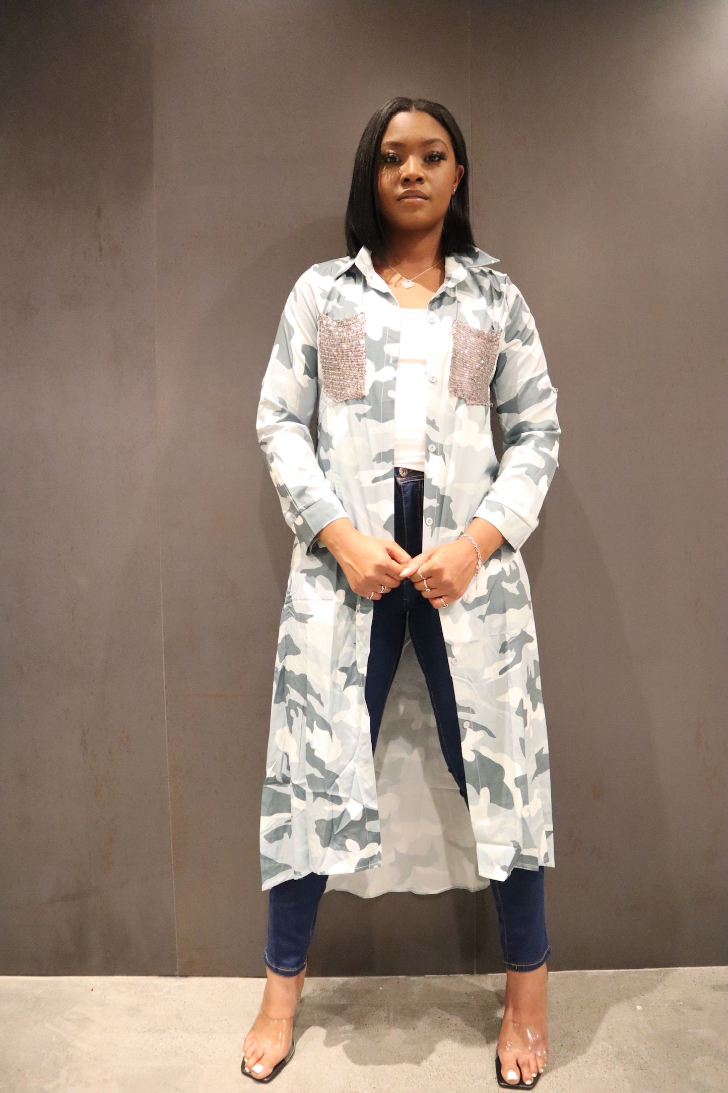 Long Camo Duster