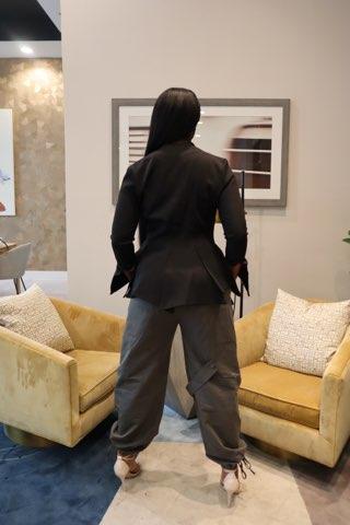 Shelby - Button Tapered Blouse with Pleated Front Asymmetrical Hem